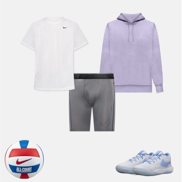 Nike NWT Men’s Size 10 Women’s Size 11.5 White Blue Hyperquick Volleyball Shoes - Picture 12 of 16